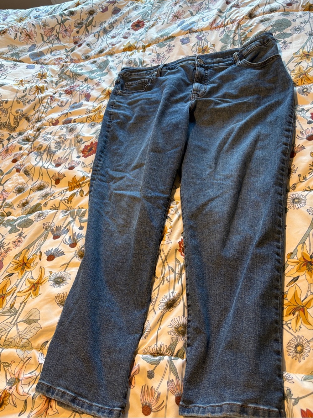 Terra & Sky Dark Blue Straight-Leg Jeans